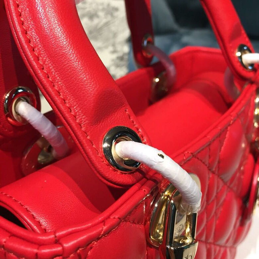 GLAMI Small Lady My ABCBag Dusty Red Cannage For Women 20cm/8in CD