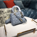 GLAMI Small Lady My ABCBag Denim Blue Cannage For Women 20cm/8in CD M0538OCAL_M90B