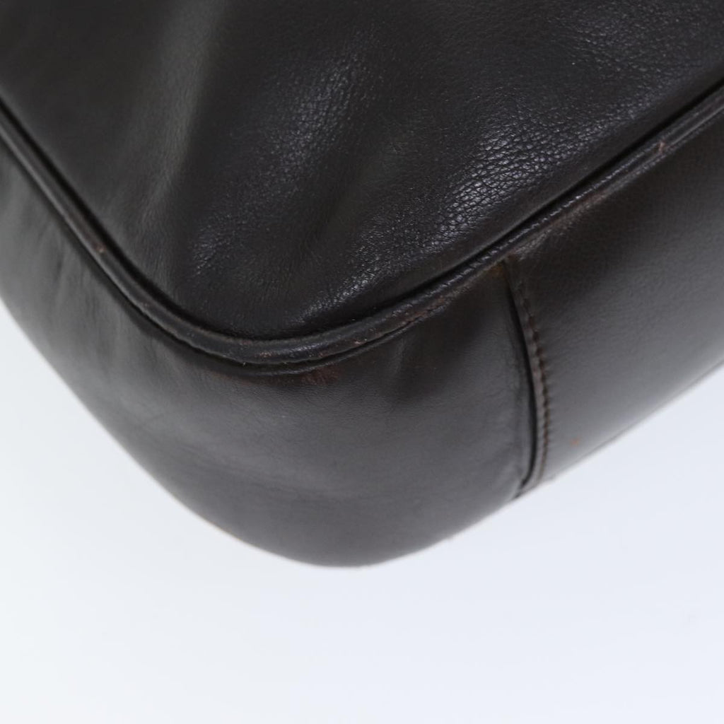 GUCCI Bamboo Shoulder Bag Leather 2way Brown 001 2113 1577 75114