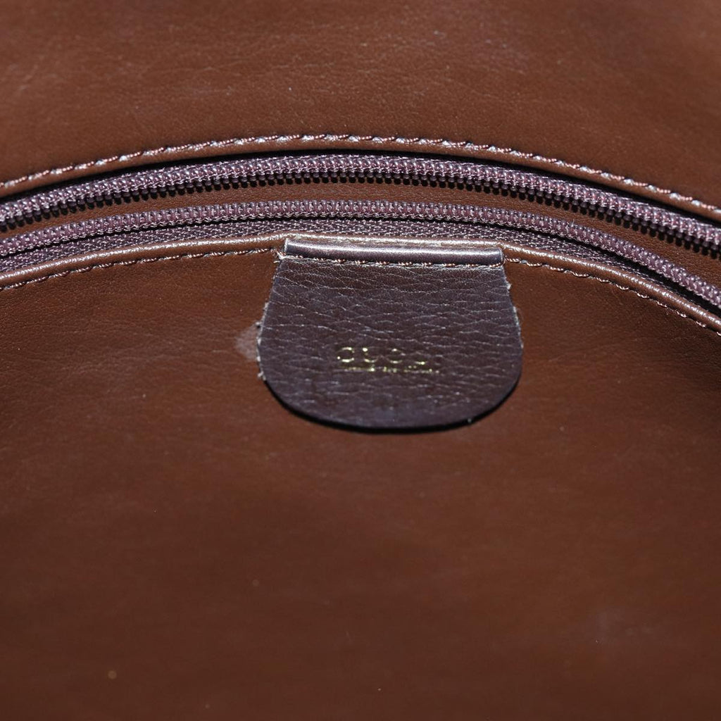GUCCI Bamboo Shoulder Bag Leather 2way Brown 001 2113 1577 75114