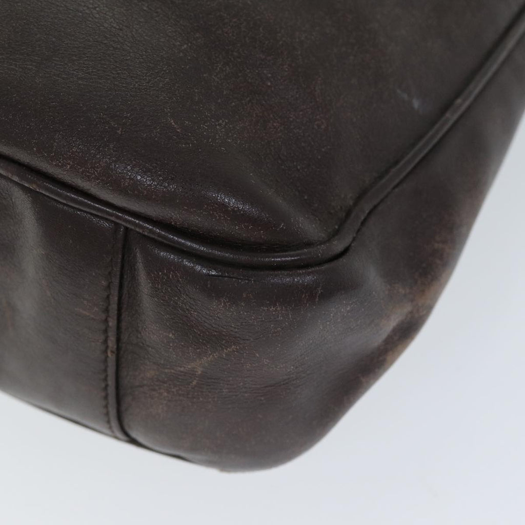 GUCCI Bamboo Hand Bag Leather 2way Brown 001 1638 75115