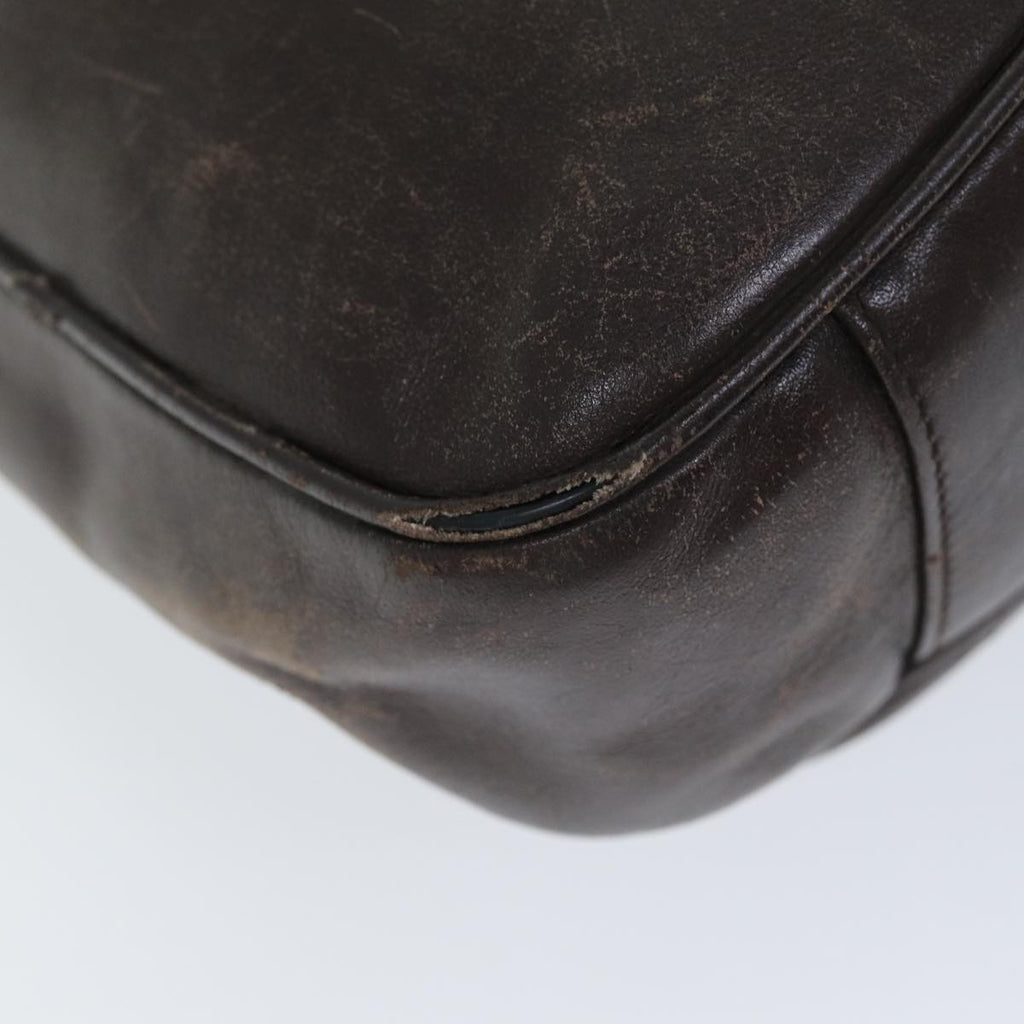 GUCCI Bamboo Hand Bag Leather 2way Brown 001 1638 75115