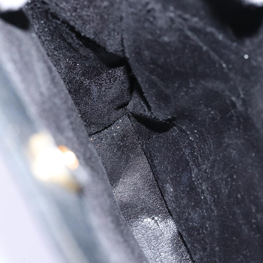 GUCCI Bamboo Tote Bag Suede Black 75117