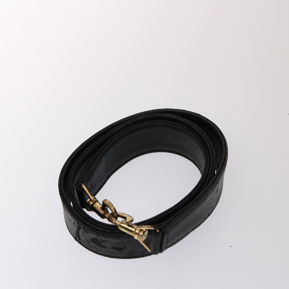 GUCCI Bamboo Hand Bag Leather 2way Black 001 123 1638 75140