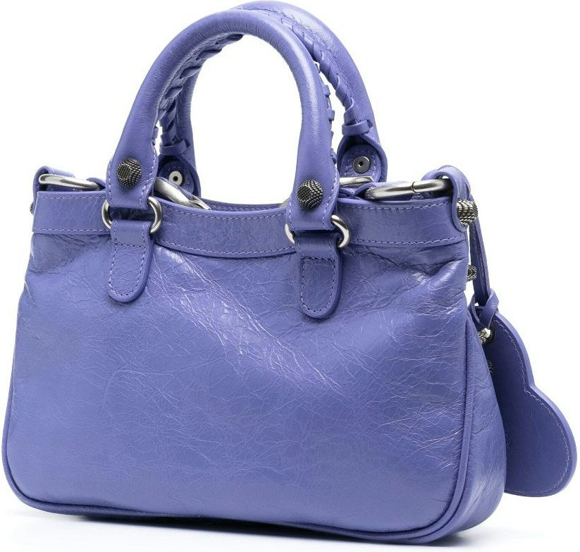 LE CAGOLE SMALL LEATHER SHOULDER BAG
