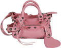 LE CAGOLE SMALL LEATHER SHOULDER BAG