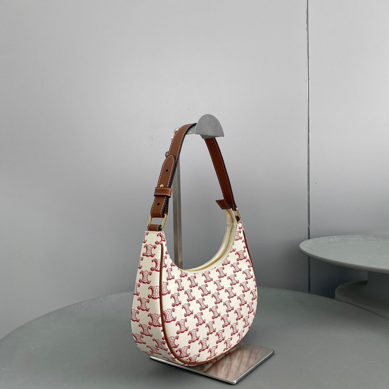 GLAMI Ava Bag In Triomphe Canvas White/Red For Women 9in/23.5cmÃƒâ€šÃ‚Â 