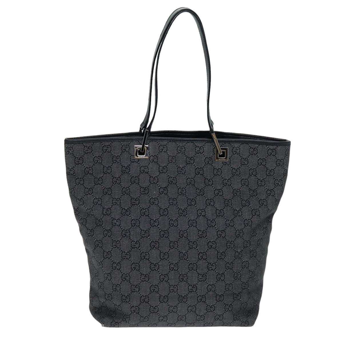 GUCCI GG Canvas Tote Bag Black 31243 75310