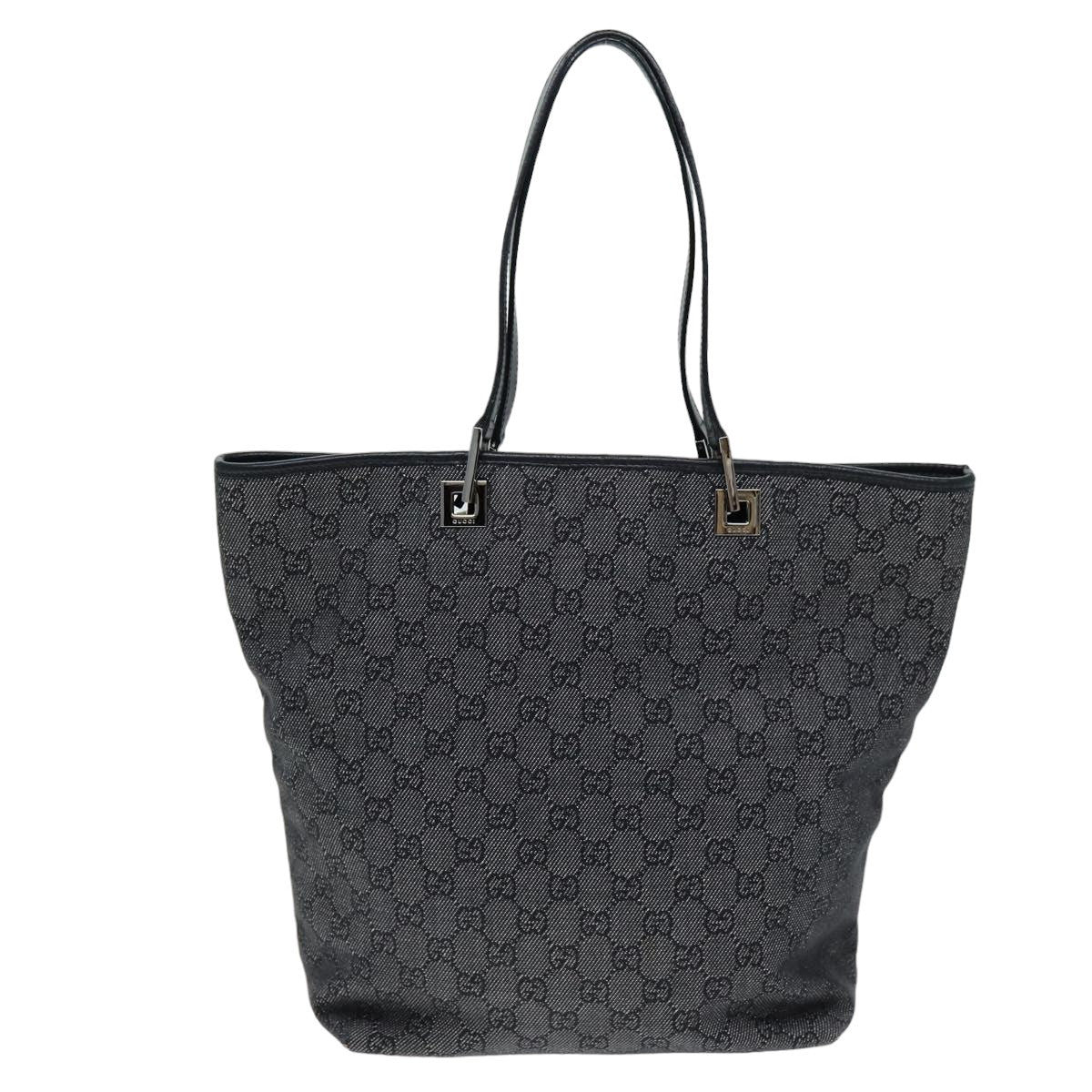 GUCCI GG Canvas Tote Bag Black 31243 75310