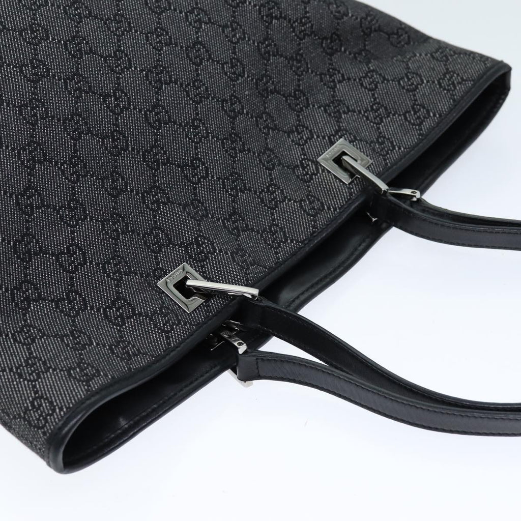 GUCCI GG Canvas Tote Bag Black 31243 75310