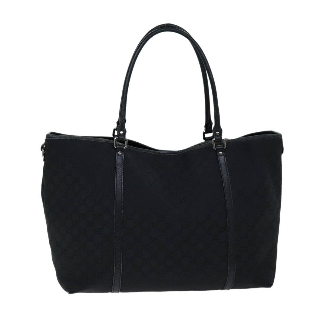 GUCCI GG Canvas Tote Bag Black 265696 75315