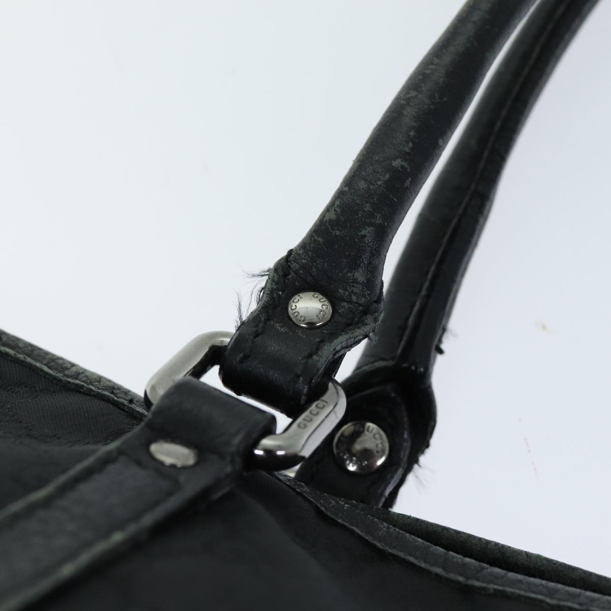 GUCCI GG Canvas Tote Bag Black 265696 75315
