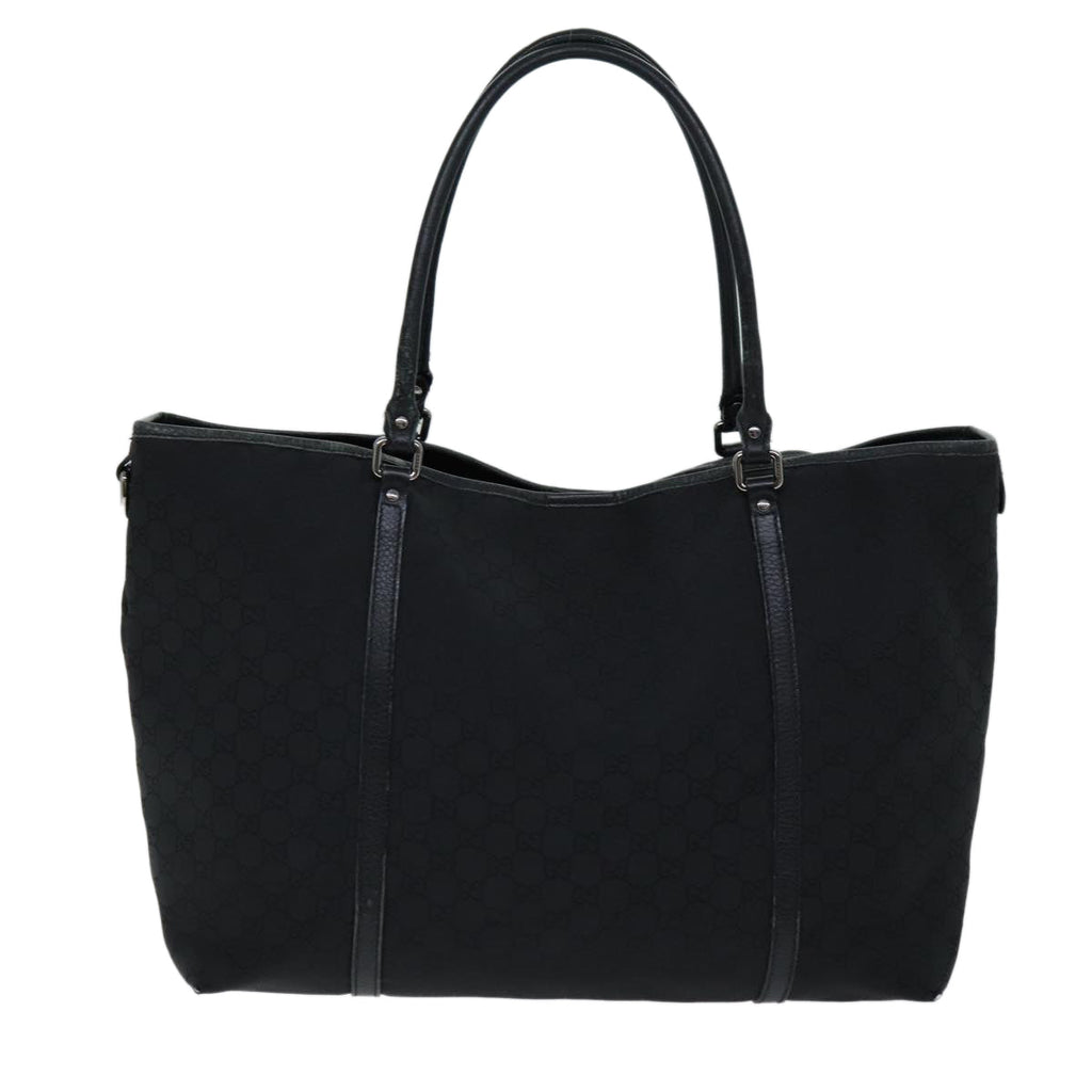 GUCCI GG Canvas Tote Bag Black 265696 75315