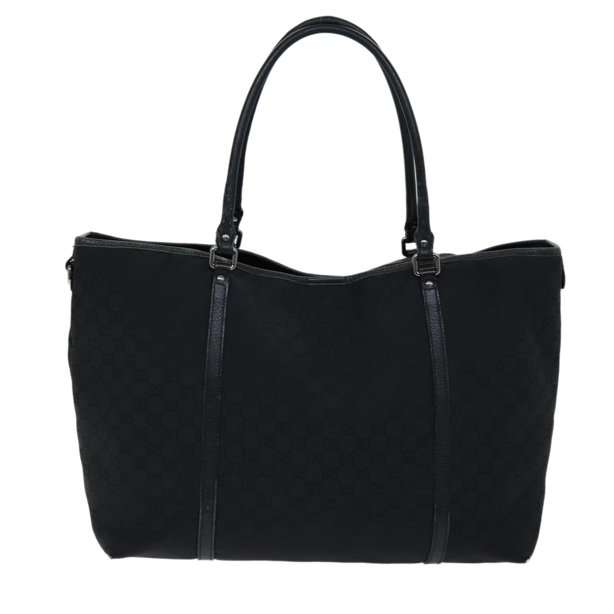 GUCCI GG Canvas Tote Bag Black 265696 75315