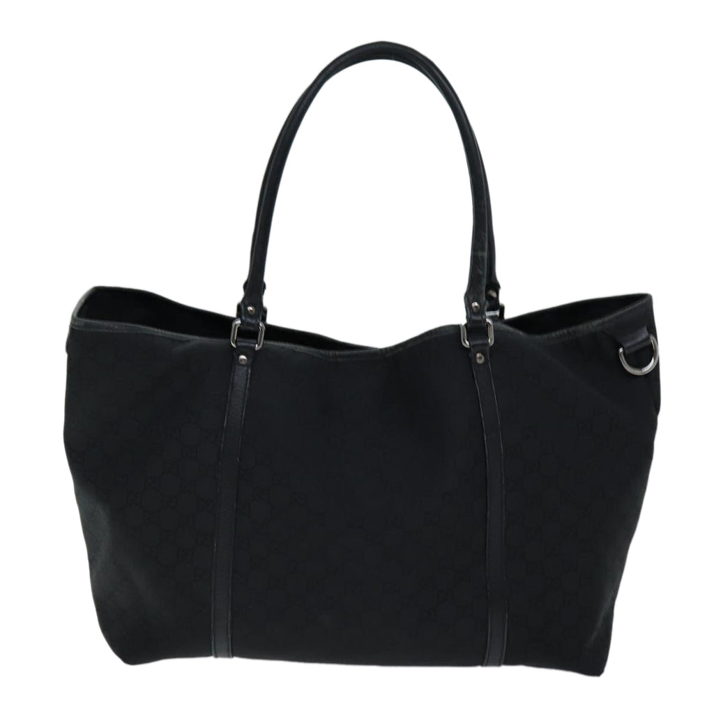 GUCCI GG Canvas Tote Bag Black 265696 75315
