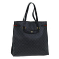 GUCCI GG Supreme Web Sherry Line Tote Bag PVC Red Black 39 02 091 75316