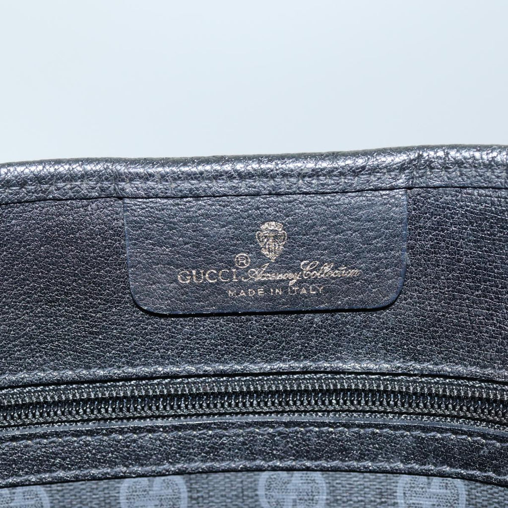 GUCCI GG Supreme Web Sherry Line Tote Bag PVC Red Black 39 02 091 75316