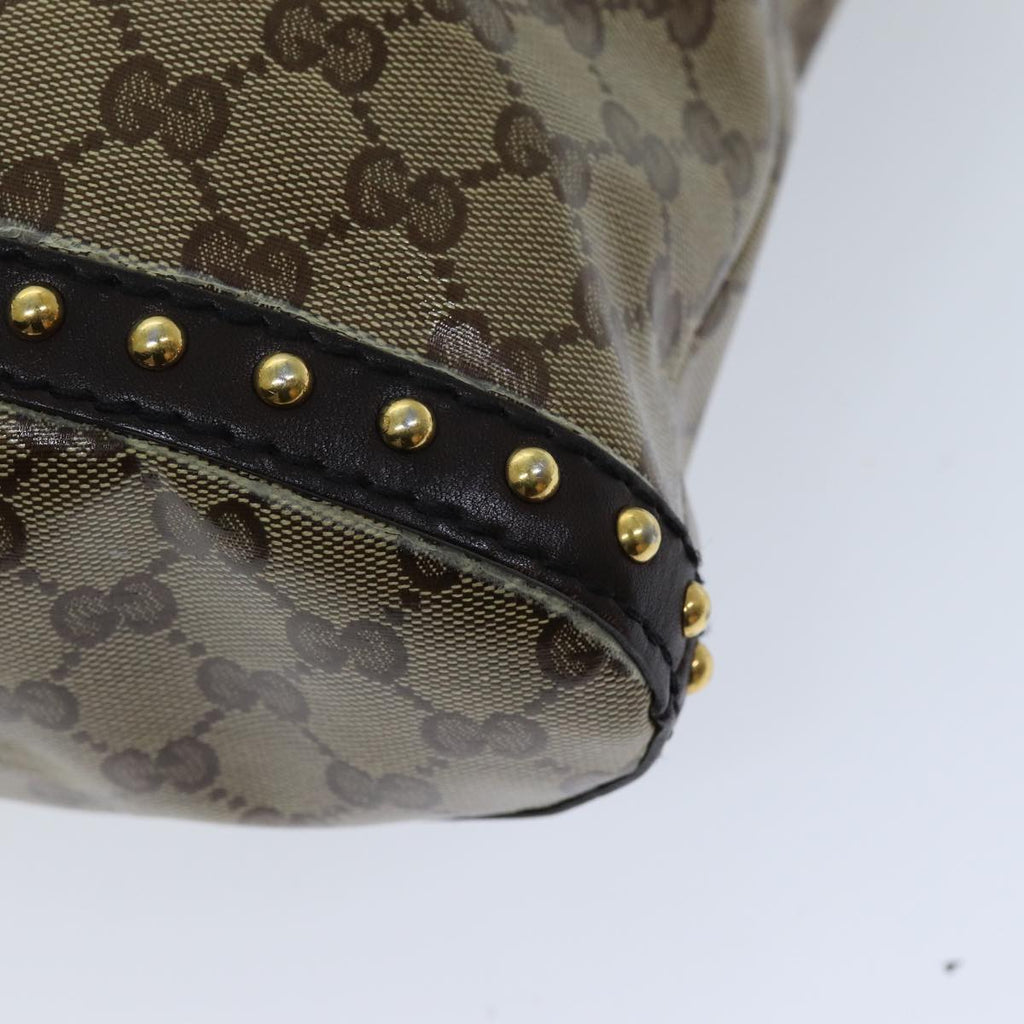 GUCCI GG Crystal Hand Bag 2way Beige 207282 75317