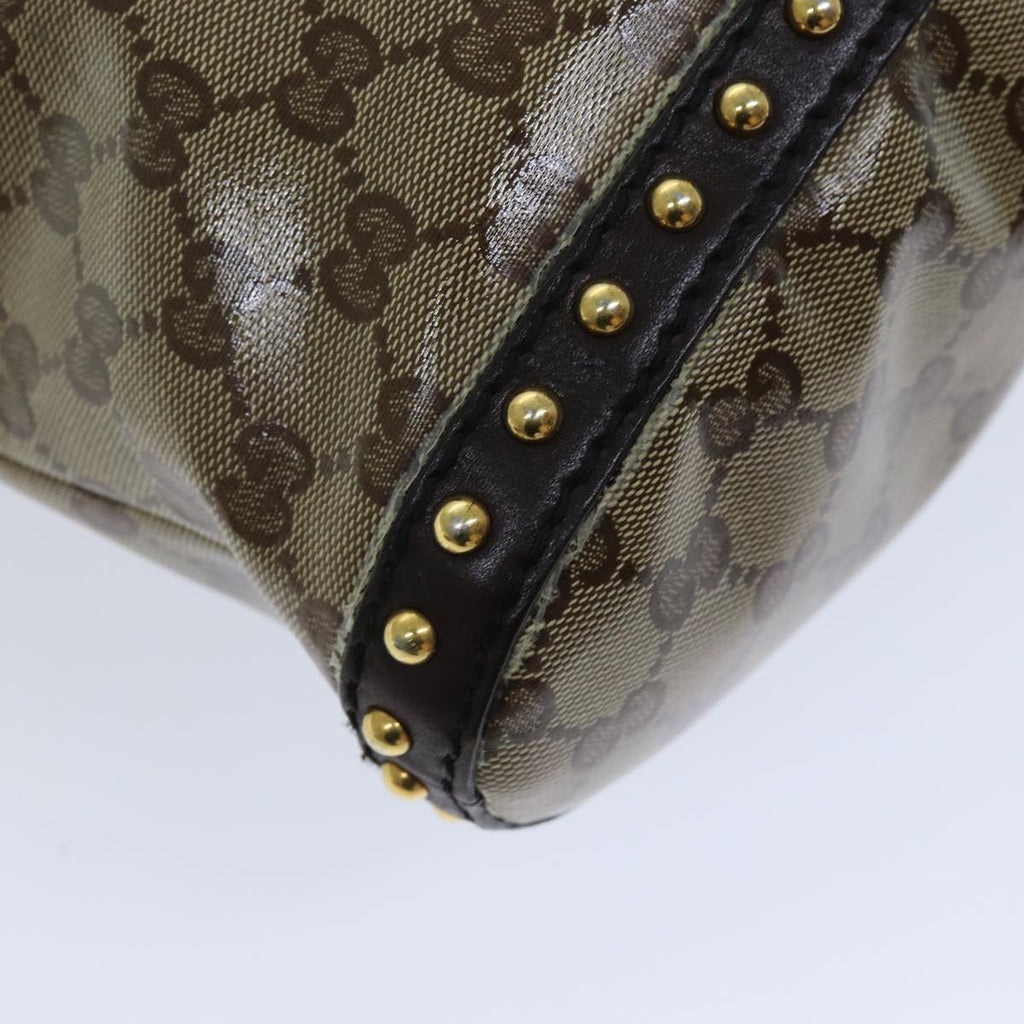 GUCCI GG Crystal Hand Bag 2way Beige 207282 75317