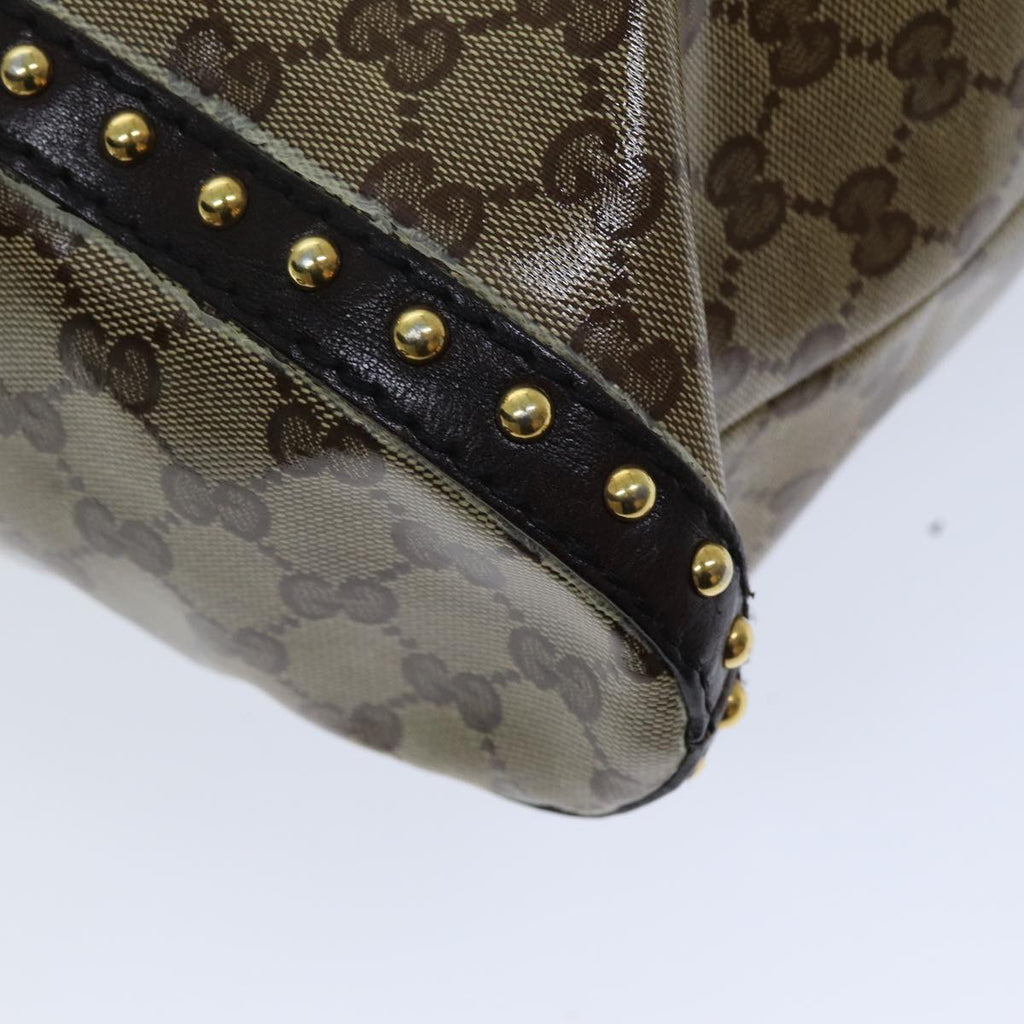 GUCCI GG Crystal Hand Bag 2way Beige 207282 75317
