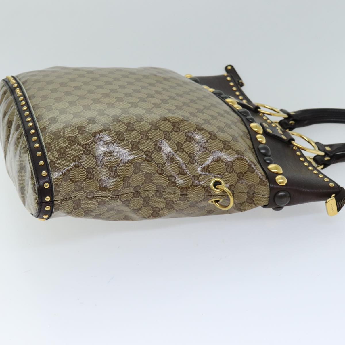 GUCCI GG Crystal Hand Bag 2way Beige 207282 75317