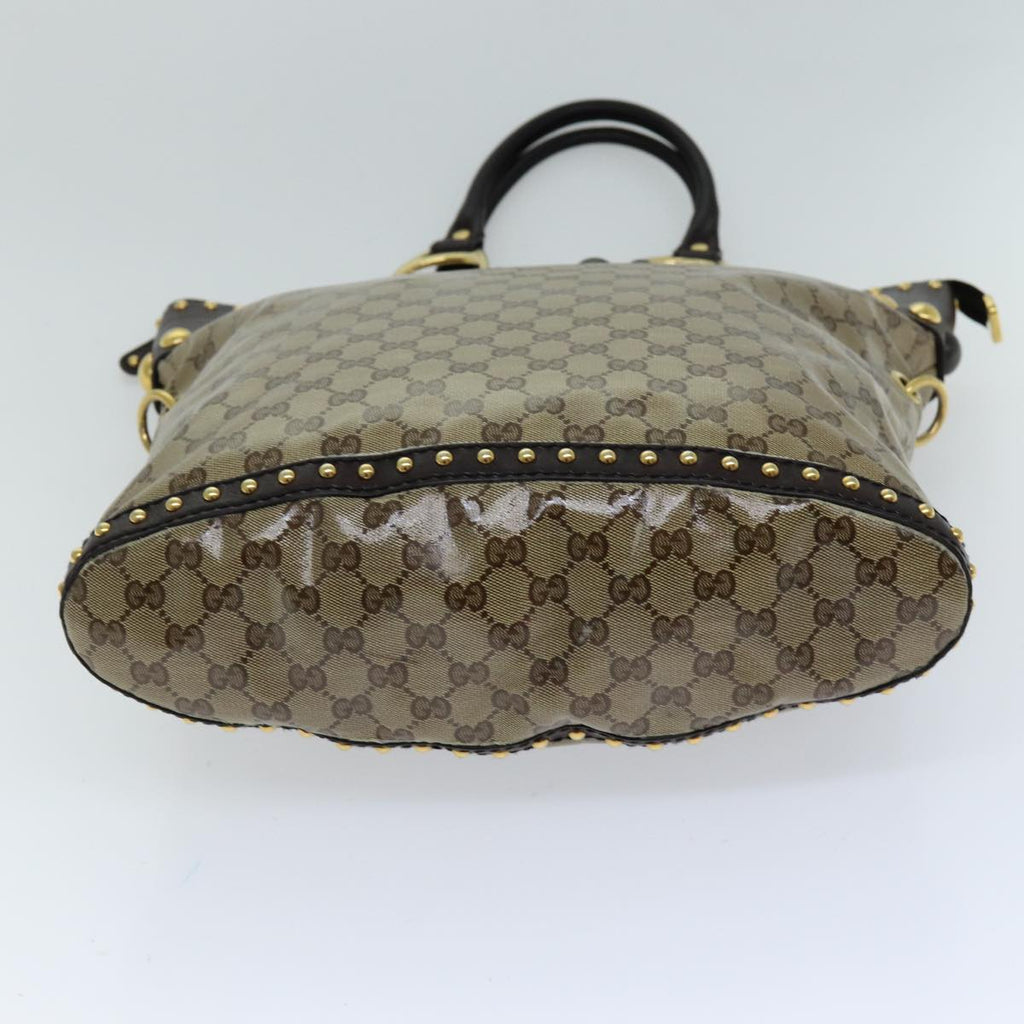 GUCCI GG Crystal Hand Bag 2way Beige 207282 75317
