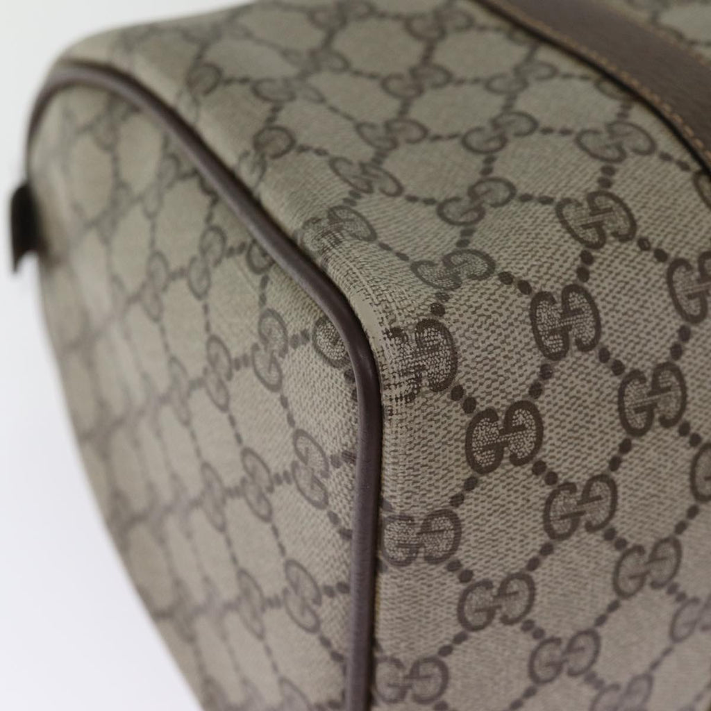 GUCCI GG Supreme Web Sherry Line Boston Bag PVC Beige Red 40 02 007 75319
