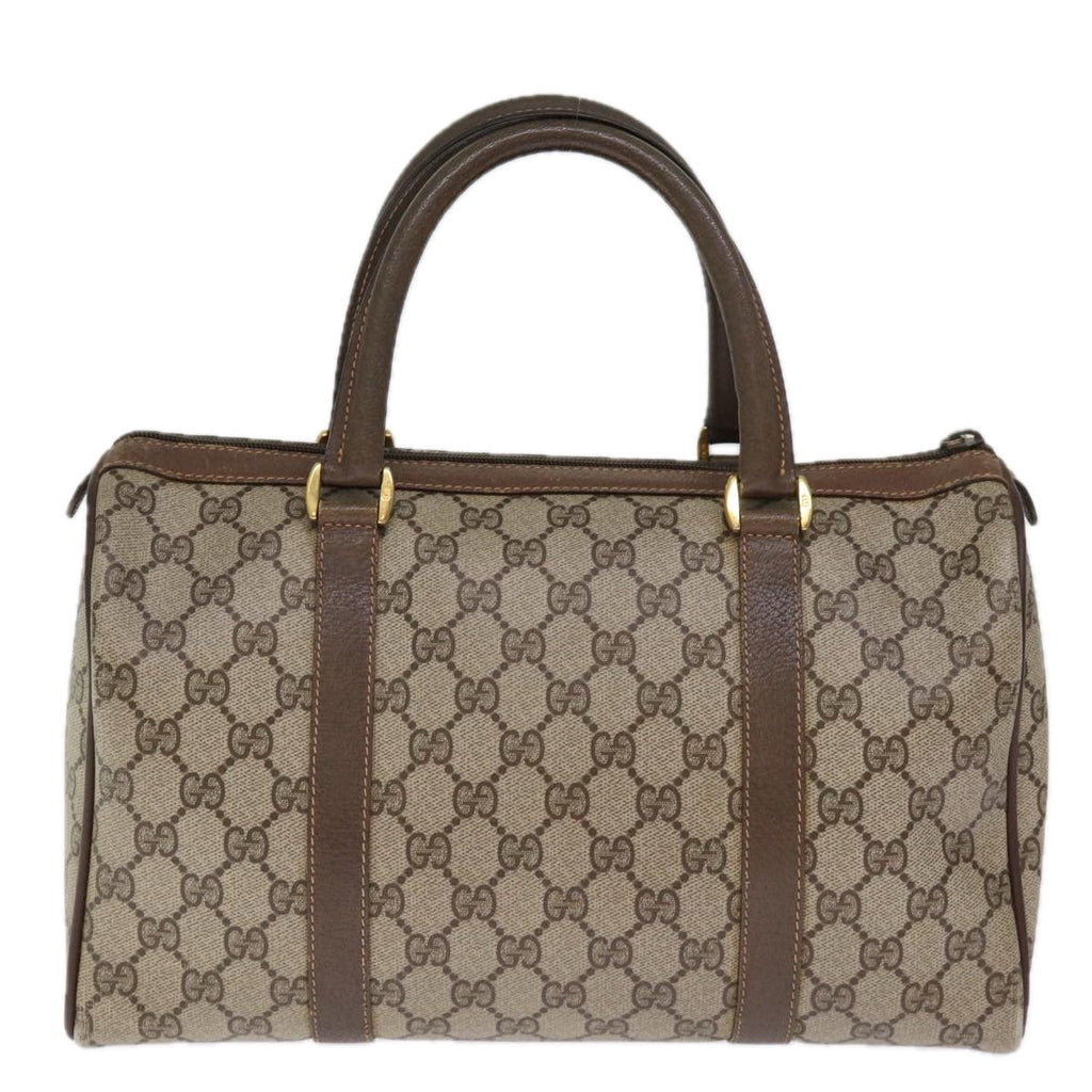 GUCCI GG Supreme Web Sherry Line Boston Bag PVC Beige Red 40 02 007 75319