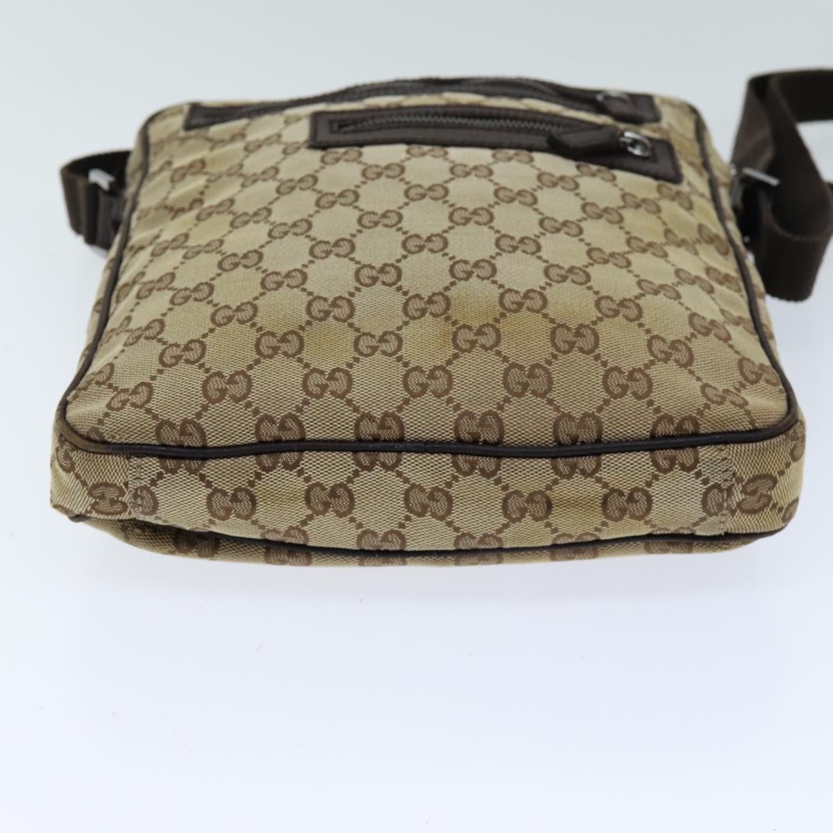 GUCCI GG Canvas Shoulder Bag Beige 92551 75348
