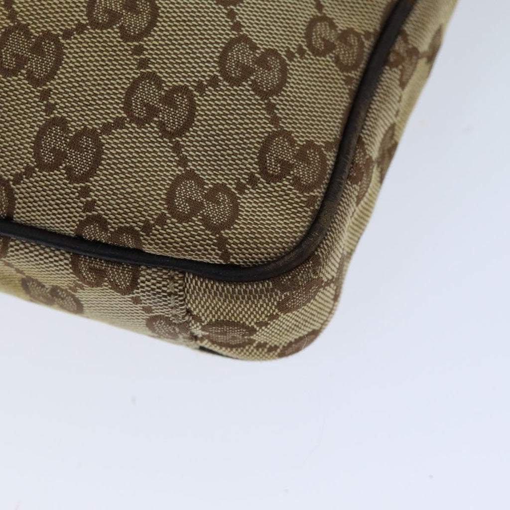 GUCCI GG Canvas Shoulder Bag Beige 92551 75348