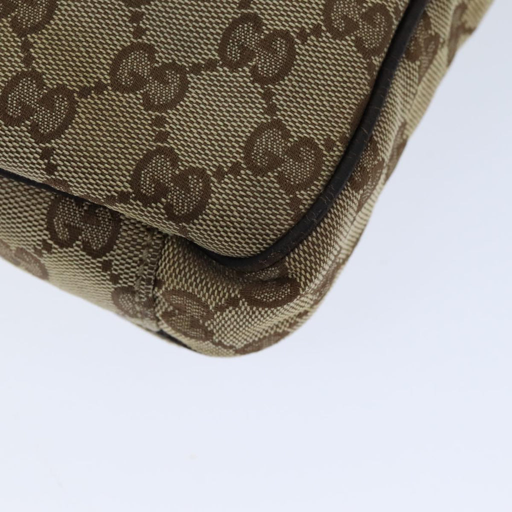 GUCCI GG Canvas Shoulder Bag Beige 92551 75348