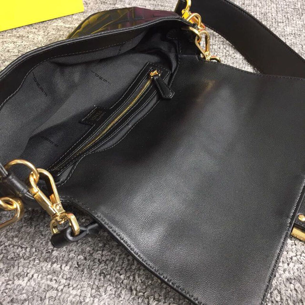 FI Baguette Nappa Black For Women, WomenÃ¢â‚¬â„¢s Handbags, Shoulder And Crossbody Bags 10.6in/27cm FF 8BR600A72VF15ZW