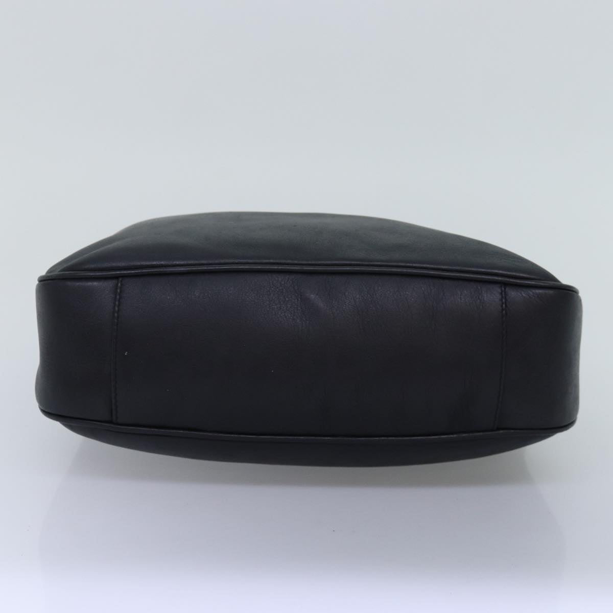 GUCCI Bamboo Shoulder Bag Leather 2way Black 000 1448 1638 75354