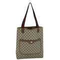 GUCCI GG Supreme Web Sherry Line Tote Bag PCVLeather Beige 39 02 003 75358