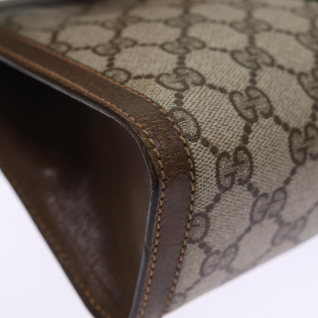 GUCCI GG Supreme Web Sherry Line Clutch Bag Beige Red 41 001 2125 28 75363