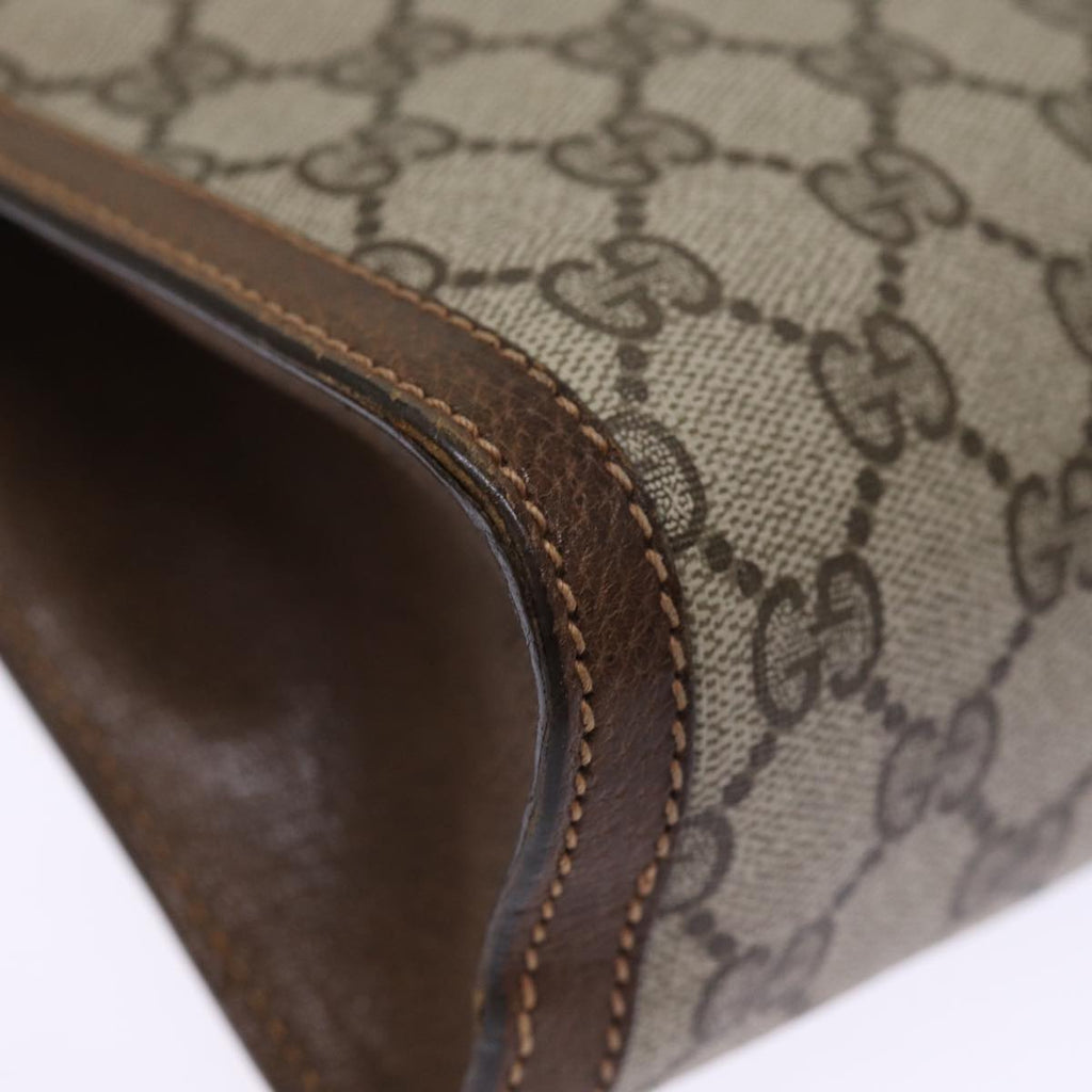 GUCCI GG Supreme Web Sherry Line Clutch Bag Beige Red 41 001 2125 28 75363