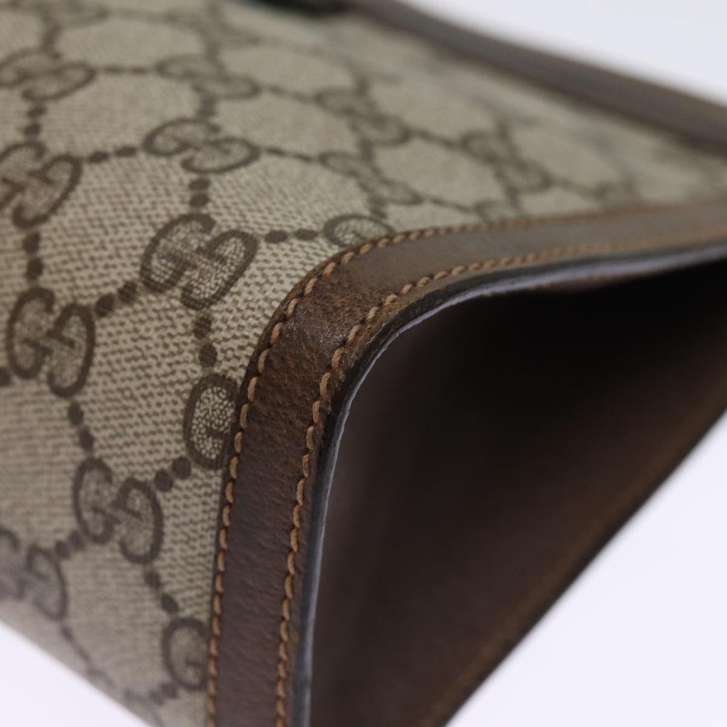 GUCCI GG Supreme Web Sherry Line Clutch Bag Beige Red 41 001 2125 28 75363