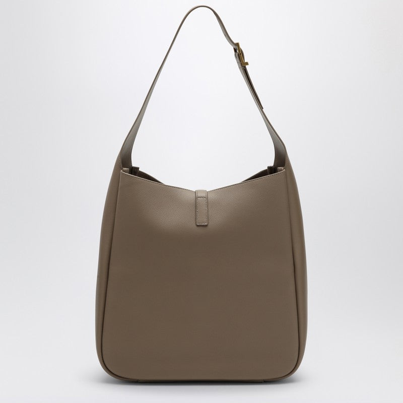 Saint Laurent Large Le 5 ÃƒÆ’Ã¢â€šÂ¬ 7 Dusty Grey Leather Bag Women