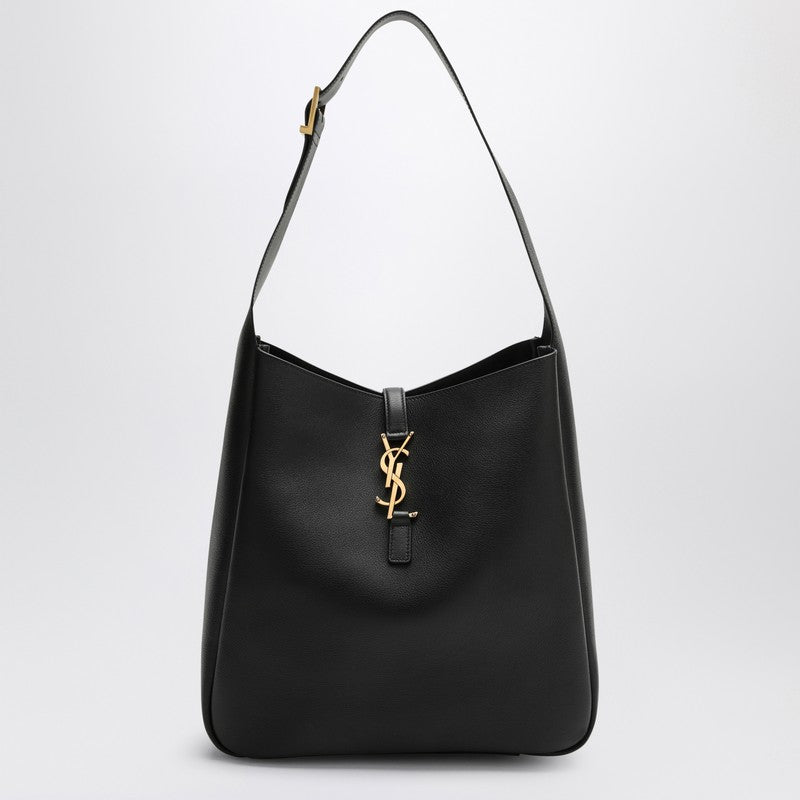 Saint Laurent Large Le 5 ÃƒÆ’Ã¢â€šÂ¬ 7 Black Leather Bag Women