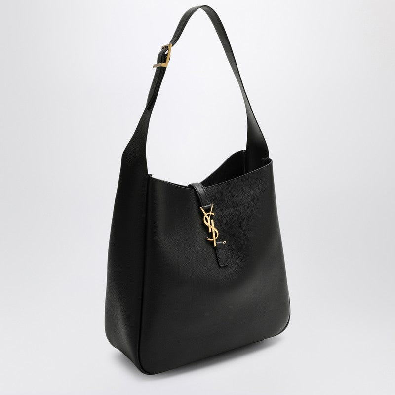 Saint Laurent Large Le 5 ÃƒÆ’Ã¢â€šÂ¬ 7 Black Leather Bag Women
