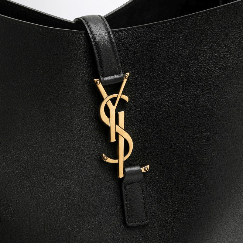 Saint Laurent Large Le 5 ÃƒÆ’Ã¢â€šÂ¬ 7 Black Leather Bag Women