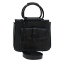 GUCCI Hand Bag Leather 2way Black 000 2058 3086 75404