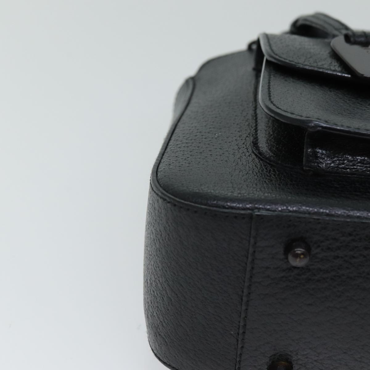 GUCCI Hand Bag Leather 2way Black 000 2058 3086 75404