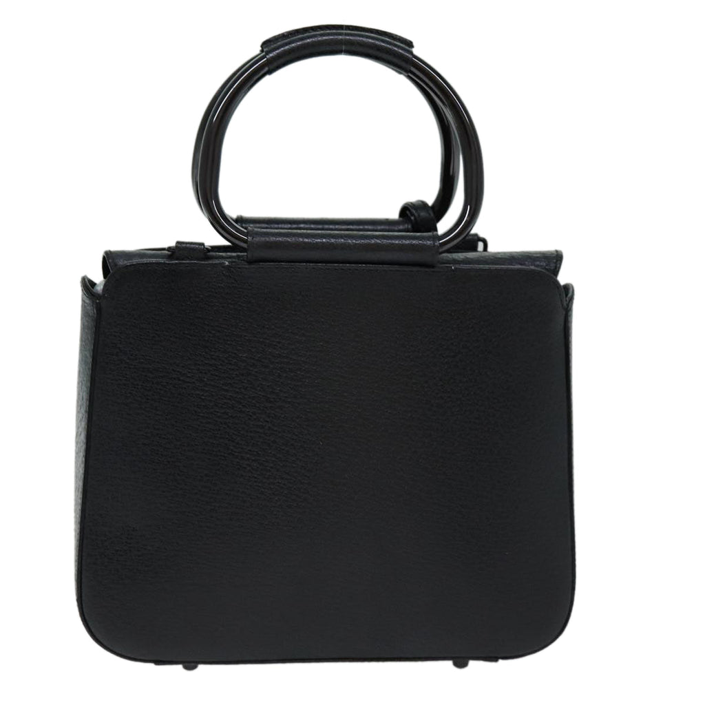 GUCCI Hand Bag Leather 2way Black 000 2058 3086 75404