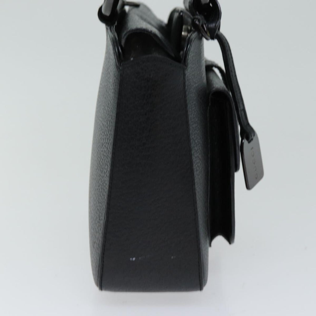 GUCCI Hand Bag Leather 2way Black 000 2058 3086 75404