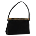 GUCCI Hand Bag Suede Black 001 2058 1928 0 75456