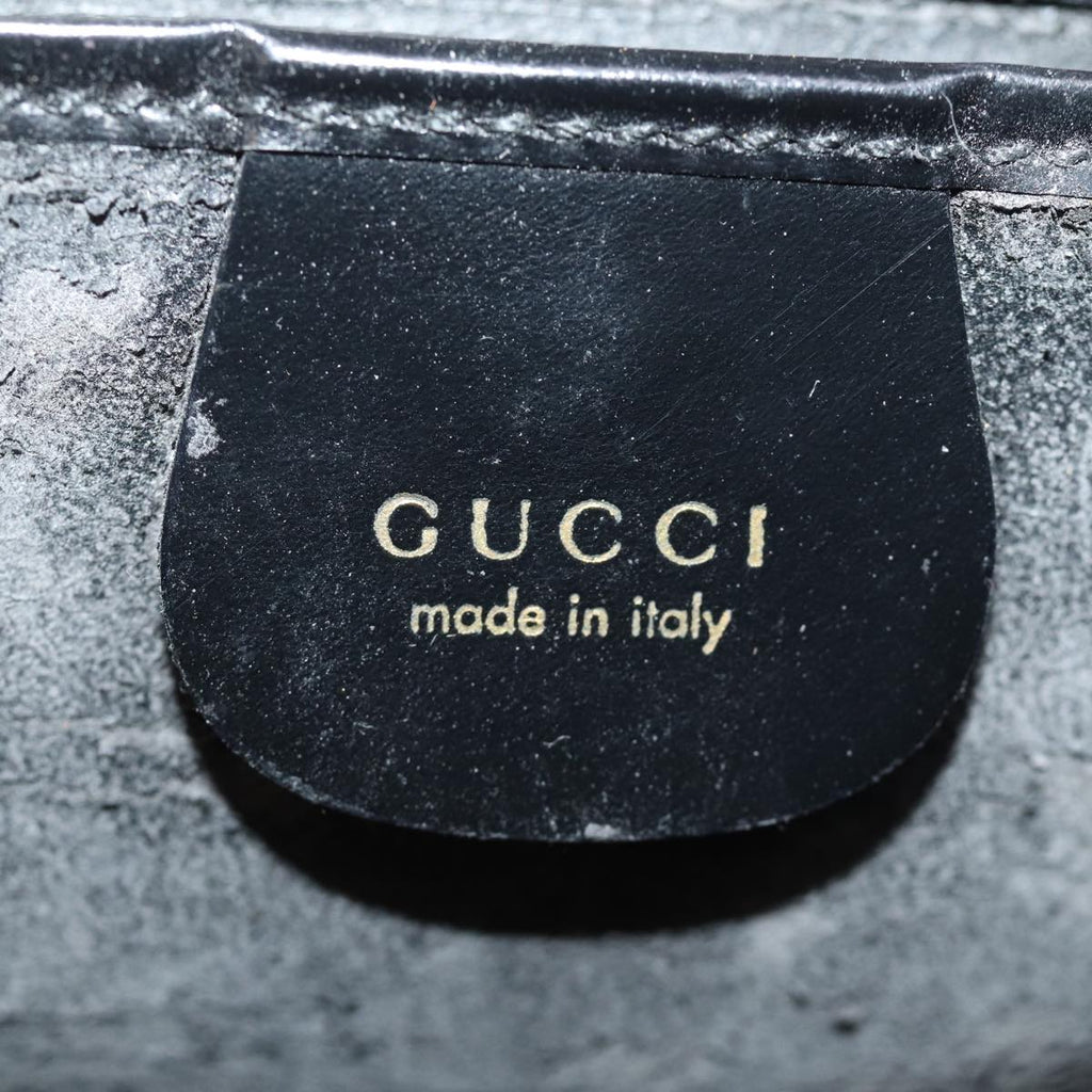 GUCCI Hand Bag Suede Black 001 2058 1928 0 75456