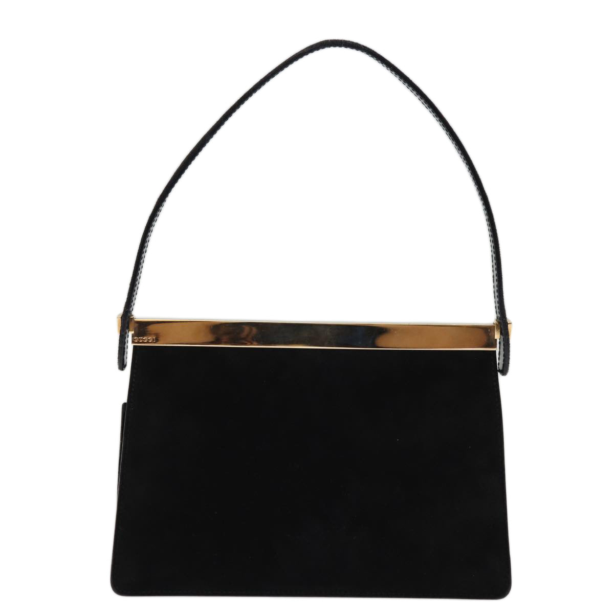 GUCCI Hand Bag Suede Black 001 2058 1928 0 75456