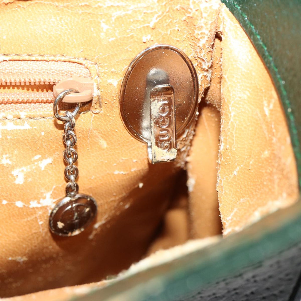 GUCCI Hand Bag Leather Green 000 2058 0307 75505