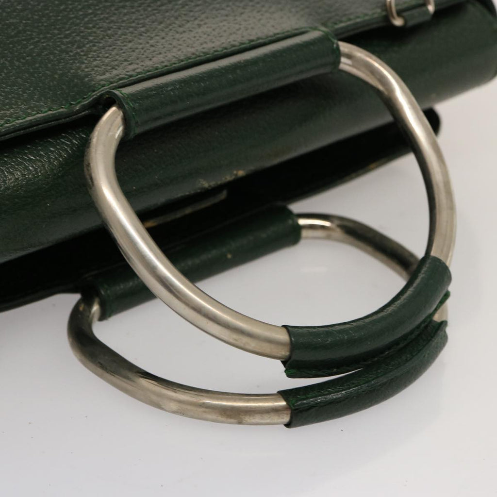 GUCCI Hand Bag Leather Green 000 2058 0307 75505